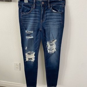 Super Strech X Ripped Jegging Jeans